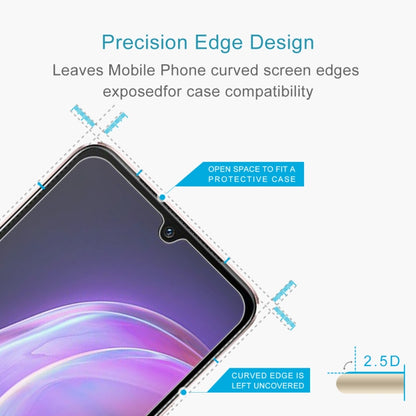 Tempered glass protector with open-edge design for curved phone screen compatibility