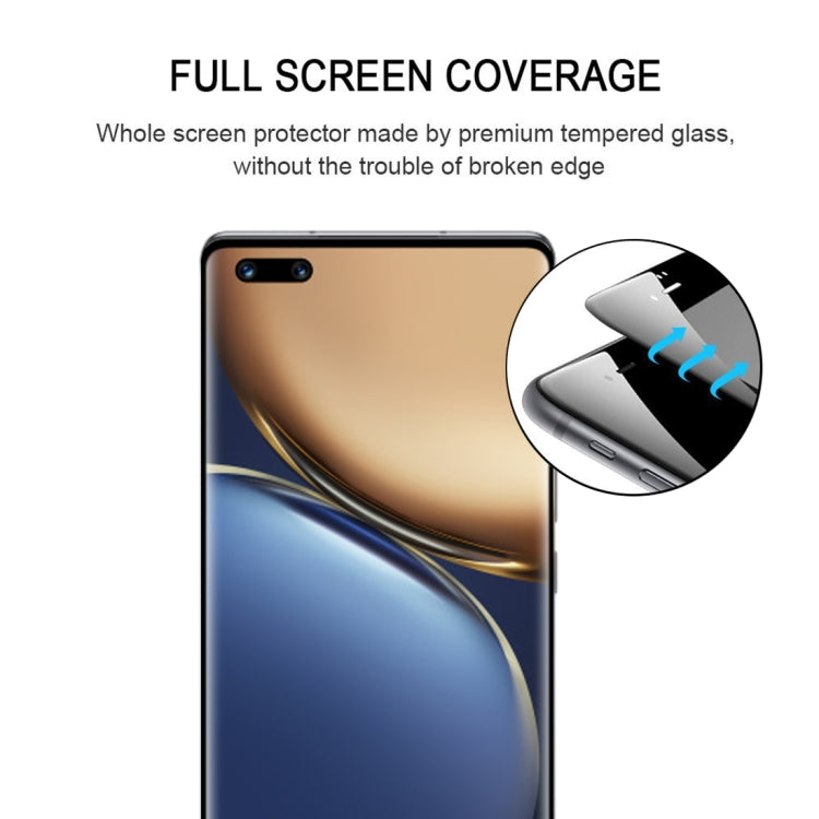 Full-screen tempered glass screen protector film in clear finish