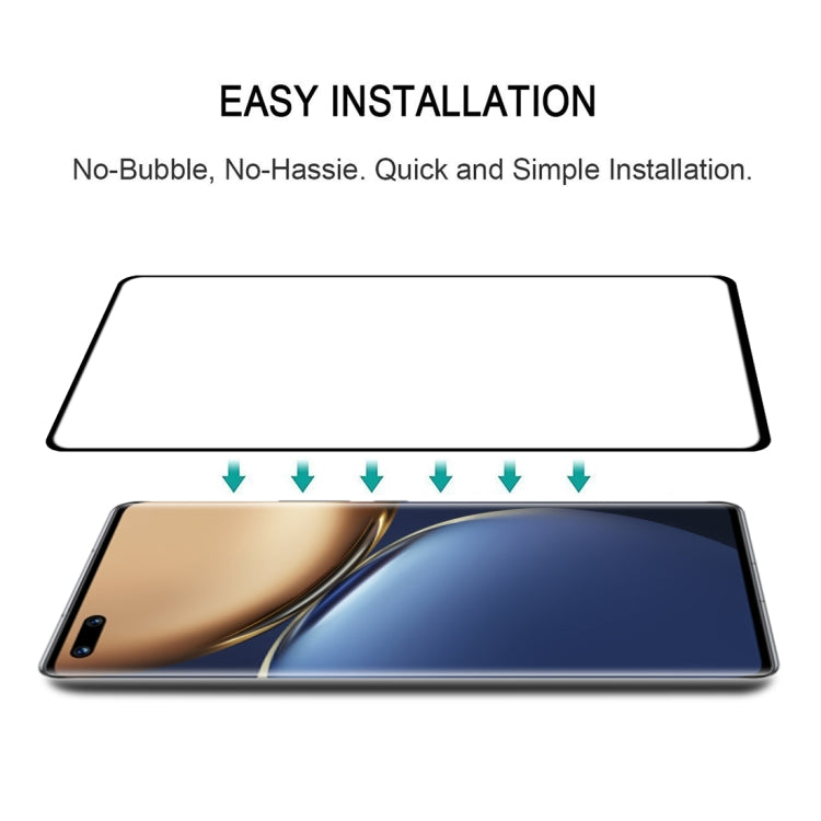 Curved tempered glass screen protector film with easy installation alignment