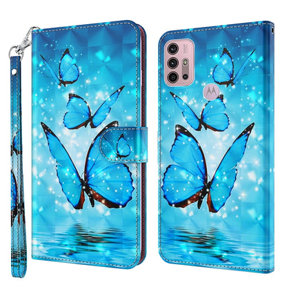 Blue butterfly starry flip wallet phone case with wrist strap, holder, and card slots.