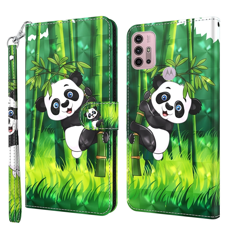 Green panda tree phone wallet case with card slots and wrist strap