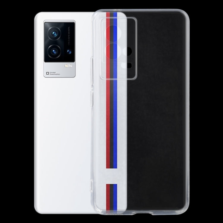 Ultra-thin transparent TPU phone case with camera cutouts and raised screen edges