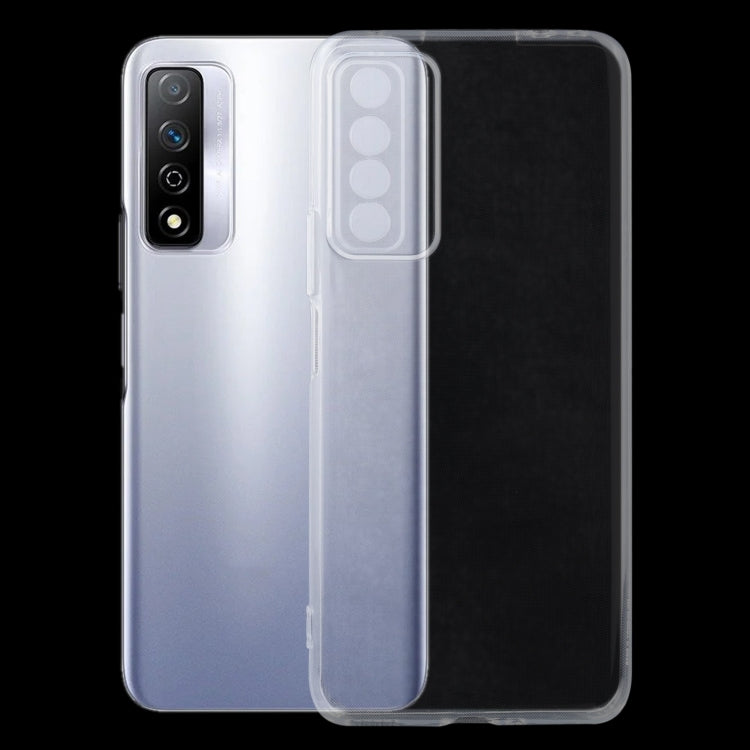 Ultra-thin clear TPU phone case with camera opening and slim, form-fitting sides