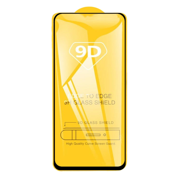 Single 9D full-glue tempered glass screen protector sheet with black edge border