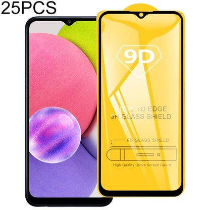 25-pack 9D full-glue tempered glass screen protectors for full-screen coverage