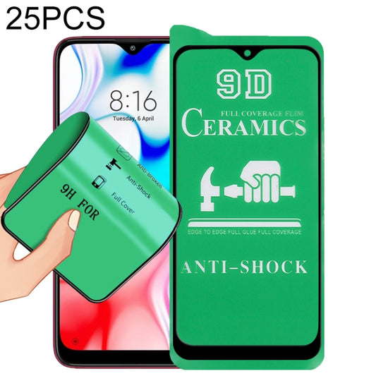 9D ceramic screen protector set, full-glue full-coverage films, 25 PCS