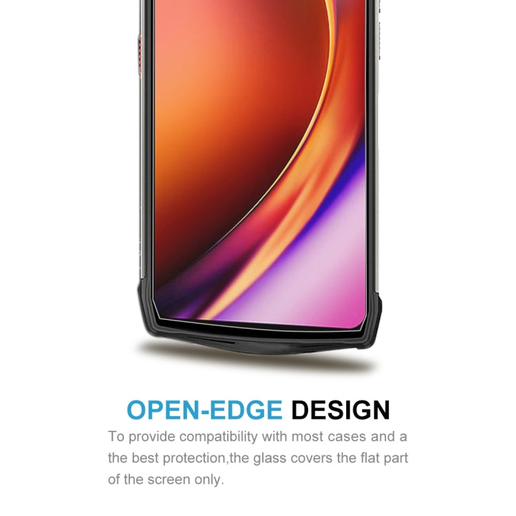 Clear 2.5D tempered glass screen protector with open-edge design for phone