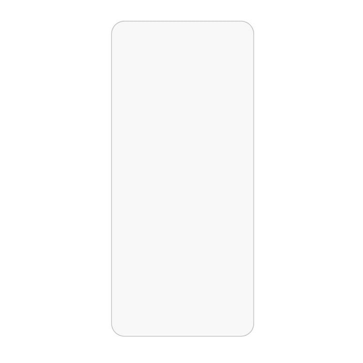 Tempered glass screen protector sheet with rounded edges, no phone shown