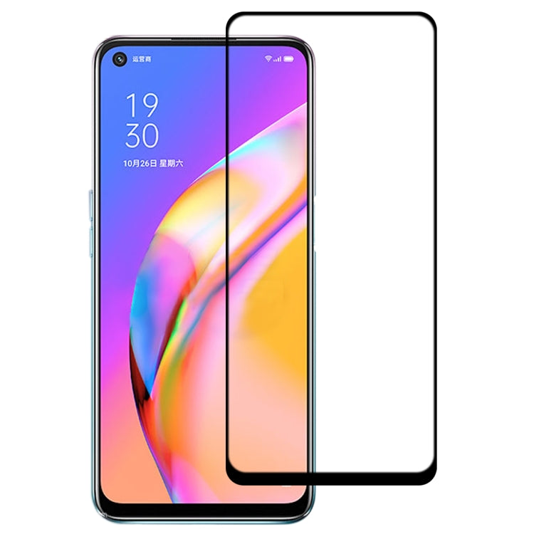 Full cover tempered glass screen protector for OPPO A93 5G, clear fit on phone display