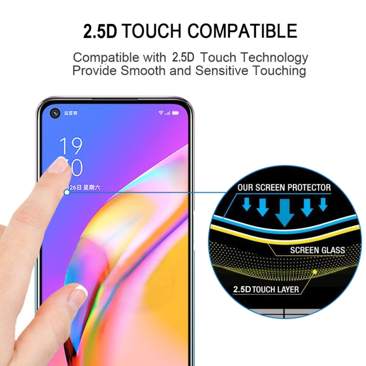 2.5D touch-compatible tempered glass screen protector with rounded edges