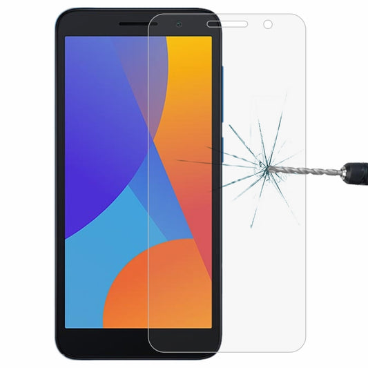 Tempered glass screen protector for smartphone, clear shield covering the front display