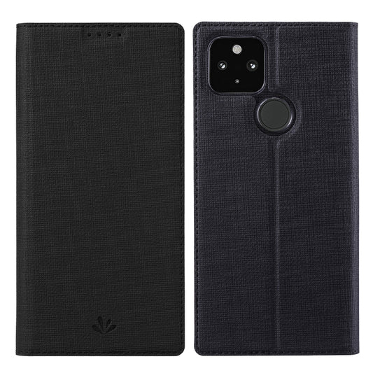 Black horizontal flip phone case with card slot, camera cutout, and magnetic ring lock