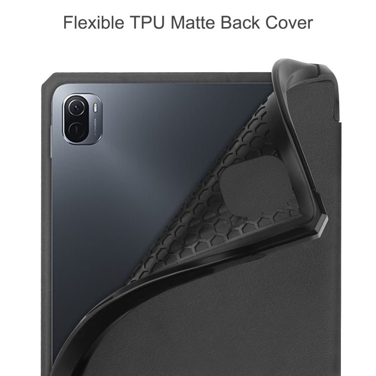 Black textured case with flexible TPU matte back cover and raised protective corners