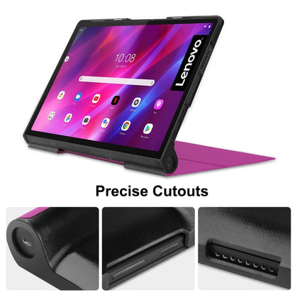 Purple PU leather flip case with kickstand for Lenovo Yoga Tab 11 tablet