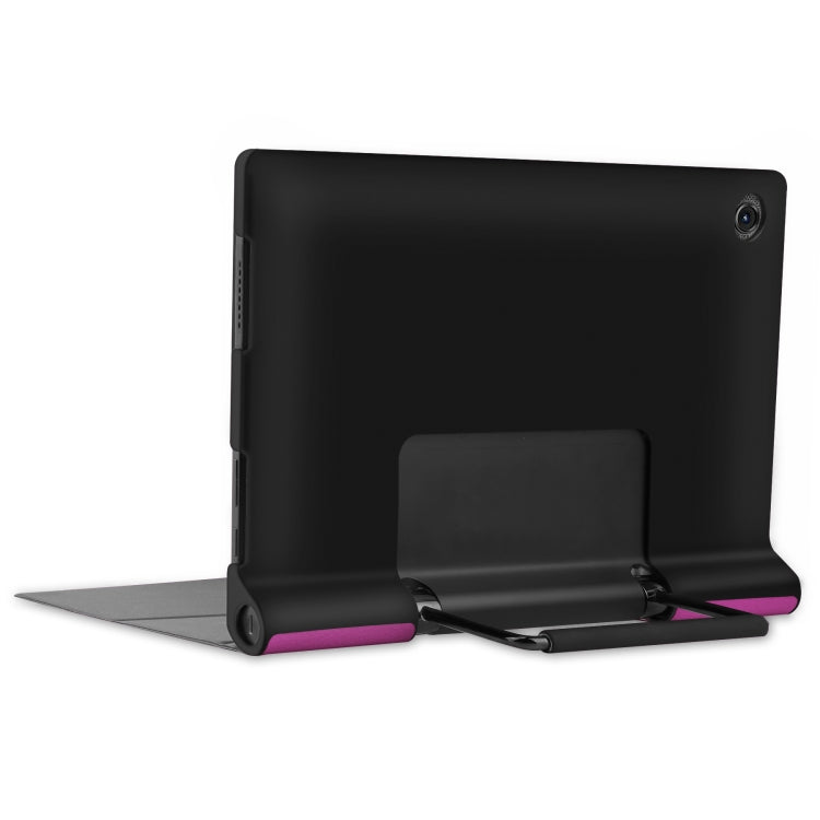 Black PU leather flip case with kickstand for Lenovo Yoga Tab 11 tablet