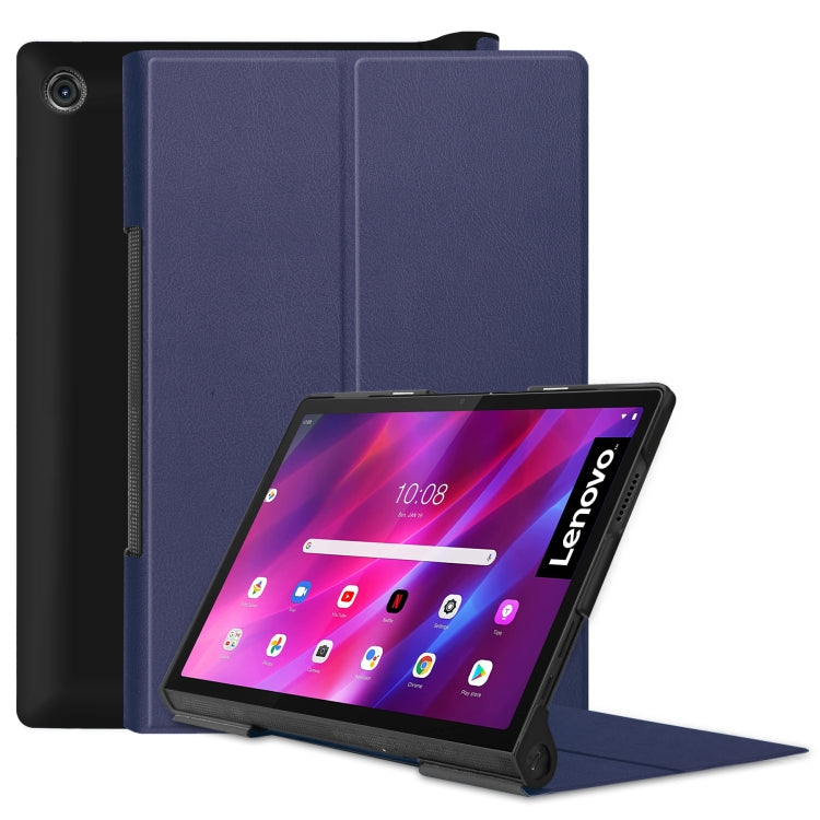 Dark blue PU leather flip case with kickstand for Lenovo Yoga Tab 11 tablet