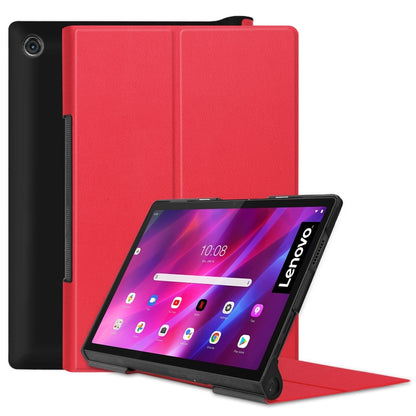 Red PU leather flip case with kickstand for Lenovo Yoga Tab 11 tablet