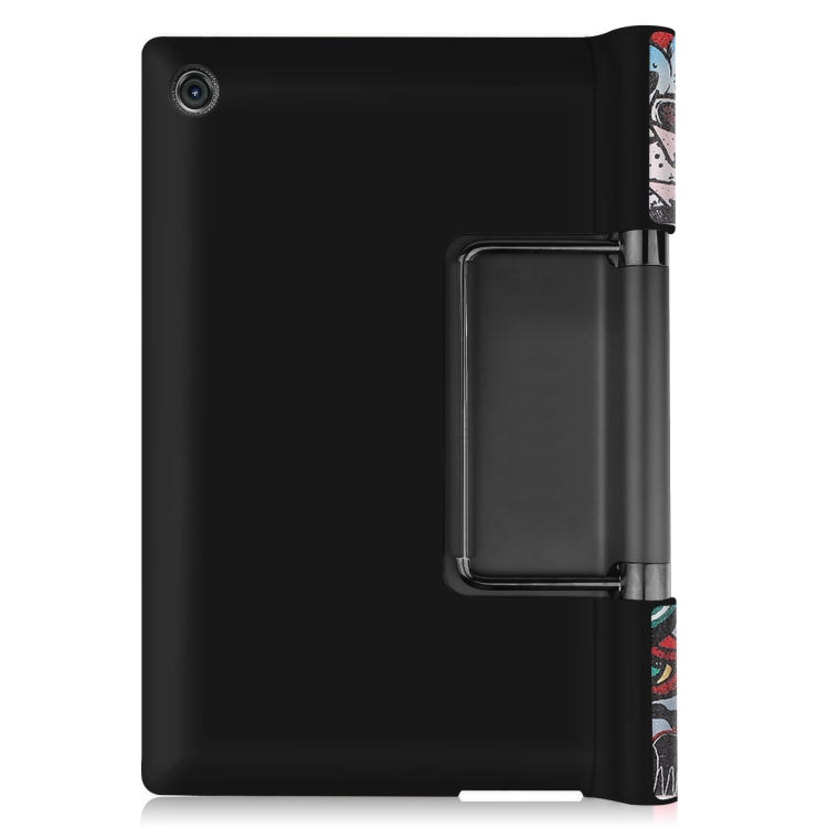 Black PU leather tablet case with fold-out holder, secure snug fit for device