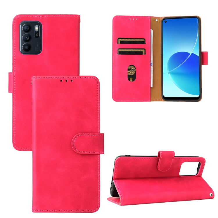 Pink PU leather flip phone case with magnetic buckle, wallet and card slots