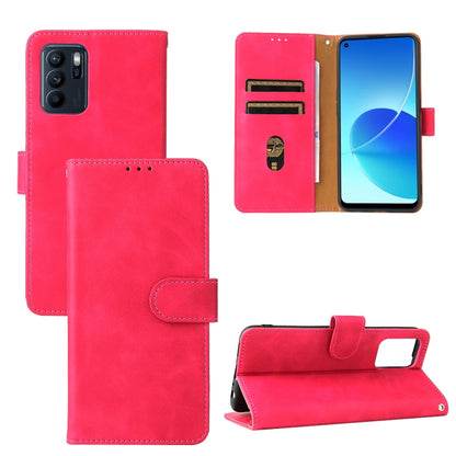 Pink PU leather flip phone case with magnetic buckle, wallet and card slots
