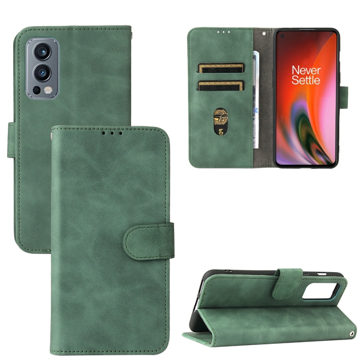 Green PU leather flip wallet phone case with magnetic closure, card slot, and holder.