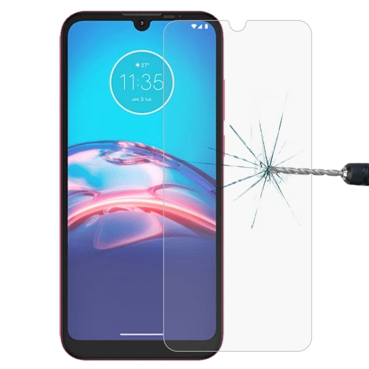 Tempered glass screen protector on smartphone front with cracked-glass impact