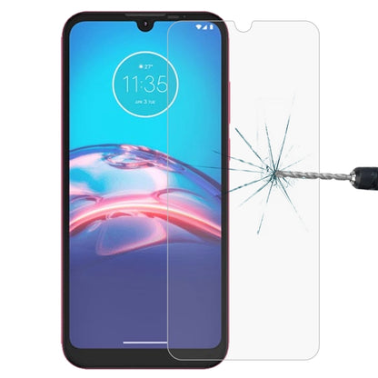Tempered glass screen protector on smartphone front with cracked-glass impact