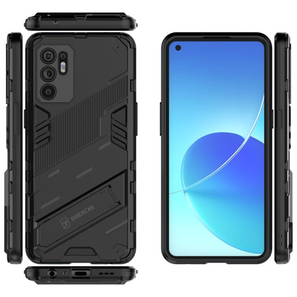 Black rugged phone case showing back, front, and protective side rails
