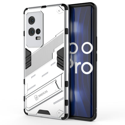 White armored phone case with shockproof TPU; front and back show protective corners.