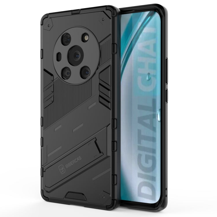 Black rugged phone case with camera guard and anti-slip textured back