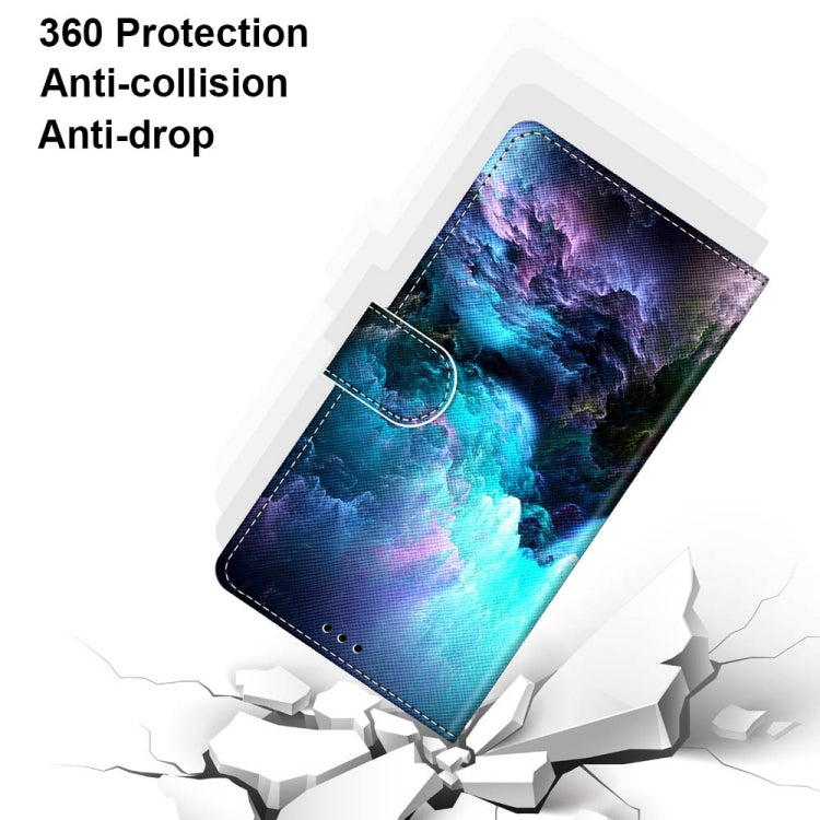 Galaxy cloud PU wallet flip case with card holder, 360 protection, anti-drop.