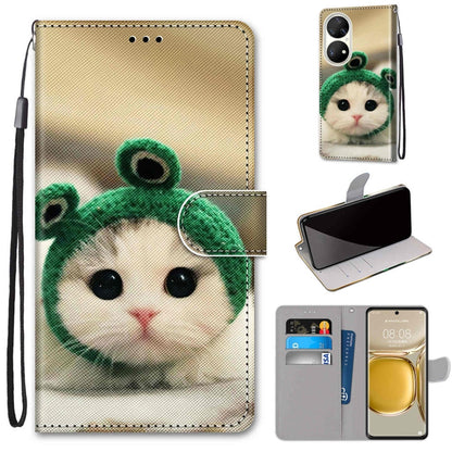Green panda flip phone wallet case with card slots, PU leather, wrist strap, holder