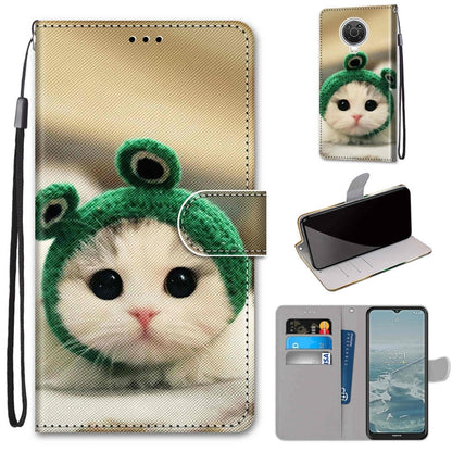 Flip PU leather phone wallet case with wrist strap and card slots, panda bear print
