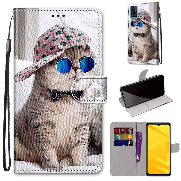 Dog photo PU leather phone wallet case with flip cover, card slots & wrist strap.