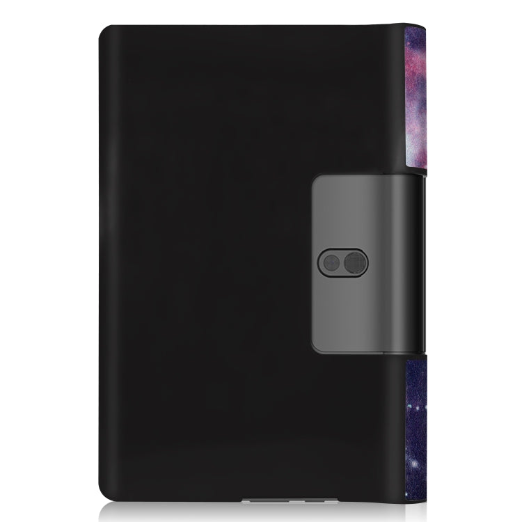 Galaxy nebula folio case back view with camera cutout for Lenovo Yoga Smart Tab