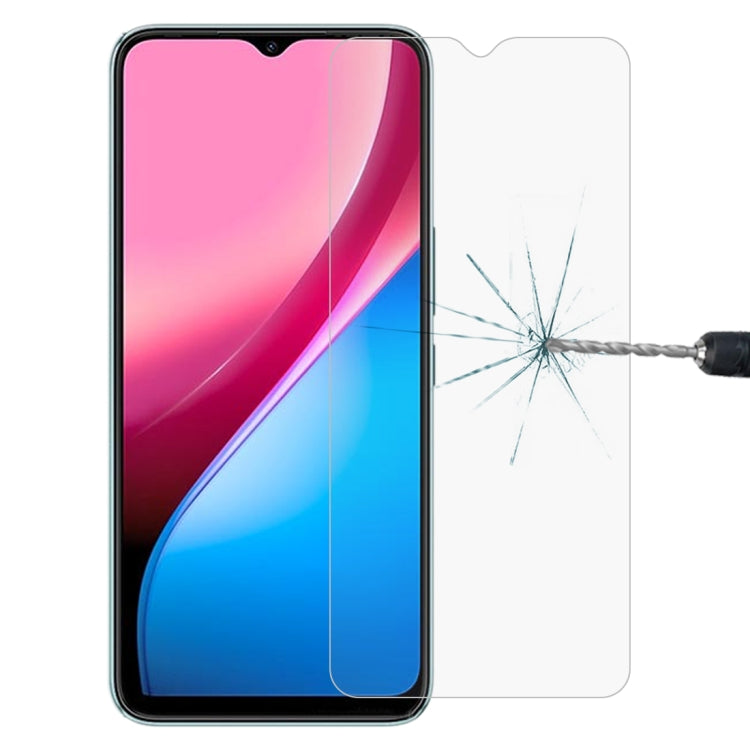 Tempered glass screen protector film with curved edge for a smartphone display