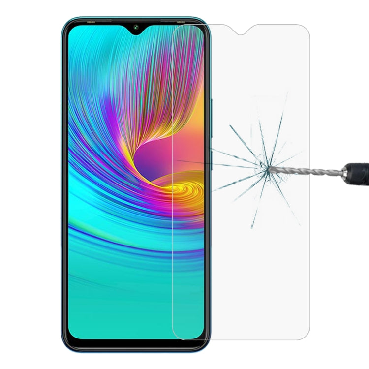 9H tempered glass screen protector (2.5D) over phone screen; crack shown on protector