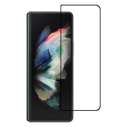 Tempered glass screen protector with full coverage on a dark smartphone