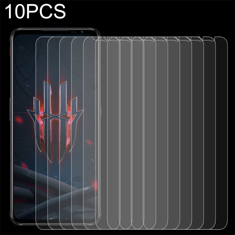 10-pack 2.5D tempered glass screen protectors with curved edge coverage