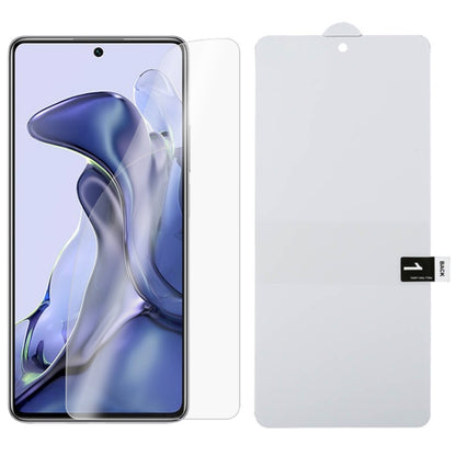 Full-screen clear hydrogel phone screen protector film, front coverage