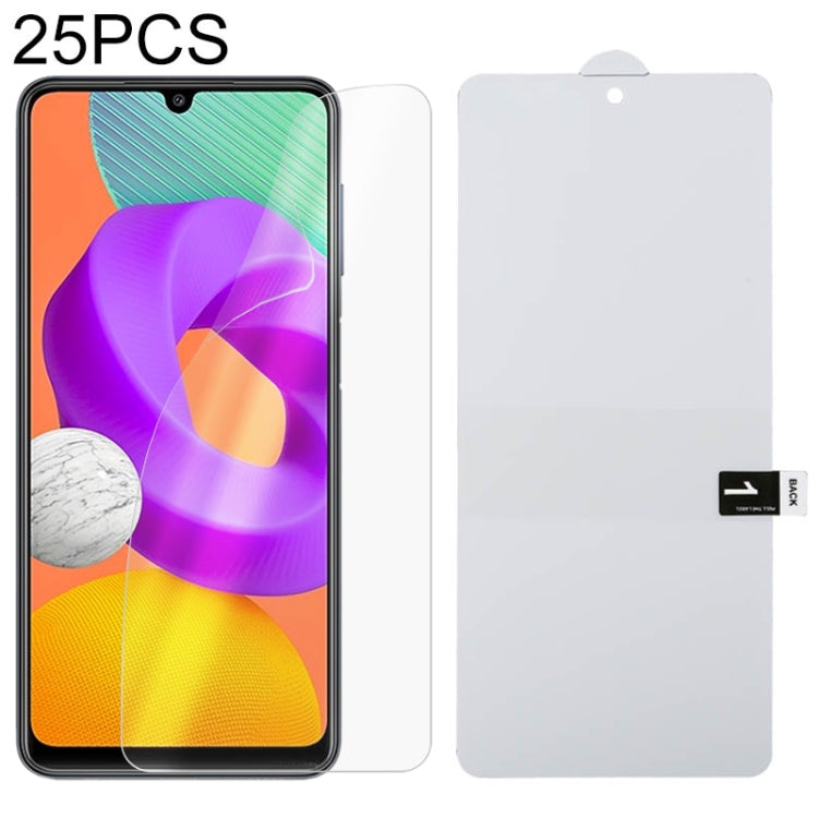 Full-screen hydrogel screen protector film set, transparent (25 pcs) for phone