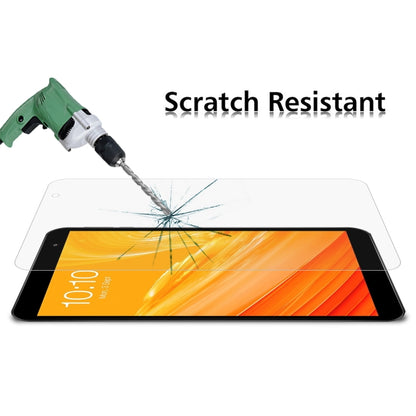 Tablet tempered glass screen protector with scratch-resistant surface.