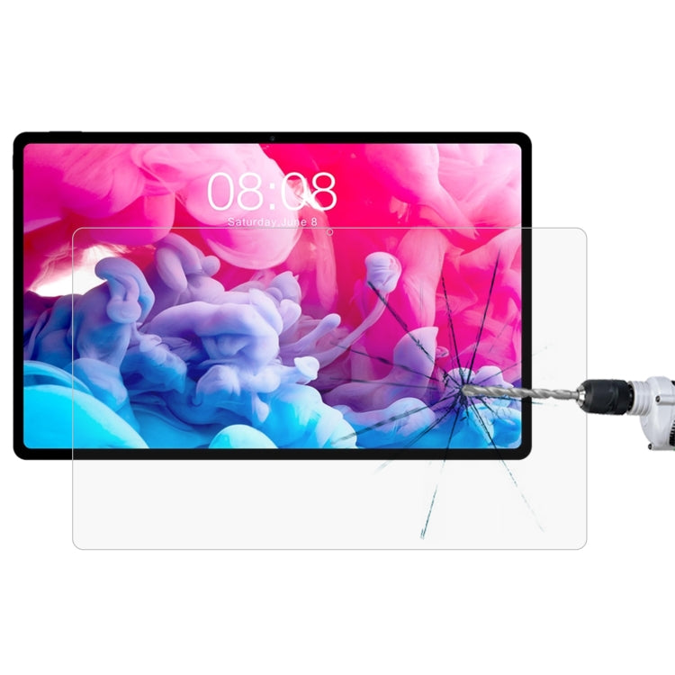 Tablet tempered glass screen protector film with installation applicator and cutouts