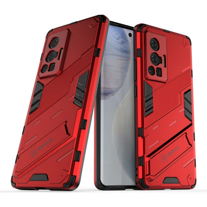 Punk Armor 2 in 1 PC + TPU Shockproof Case with Invisible Holder, For vivo X70 Pro, For vivo X70 Pro+