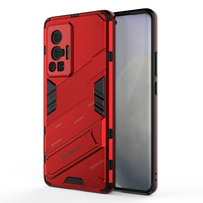 Punk Armor 2 in 1 PC + TPU Shockproof Case with Invisible Holder, For vivo X70 Pro, For vivo X70 Pro+