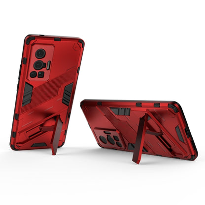 Punk Armor 2 in 1 PC + TPU Shockproof Case with Invisible Holder, For vivo X70 Pro, For vivo X70 Pro+