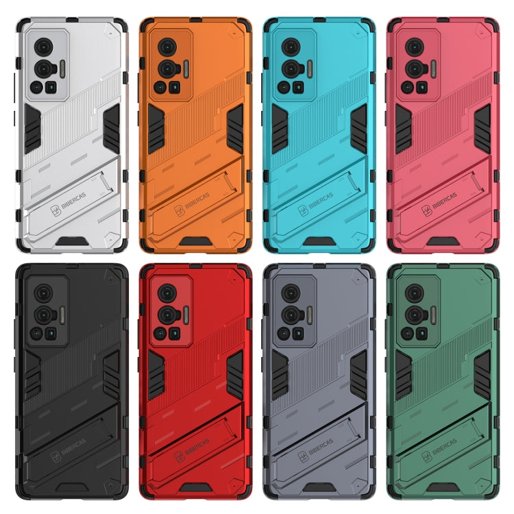 Punk Armor 2 in 1 PC + TPU Shockproof Case with Invisible Holder, For vivo X70 Pro, For vivo X70 Pro+