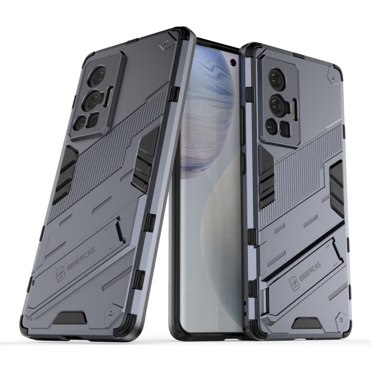 Punk Armor 2 in 1 PC + TPU Shockproof Case with Invisible Holder, For vivo X70 Pro, For vivo X70 Pro+