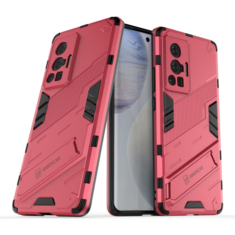 Punk Armor 2 in 1 PC + TPU Shockproof Case with Invisible Holder, For vivo X70 Pro, For vivo X70 Pro+