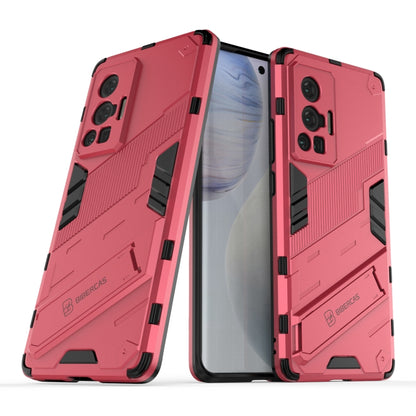 Punk Armor 2 in 1 PC + TPU Shockproof Case with Invisible Holder, For vivo X70 Pro, For vivo X70 Pro+